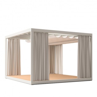 Ethimo EIVISSA Open Air Pavillon 375 x 375 mit Fußboden