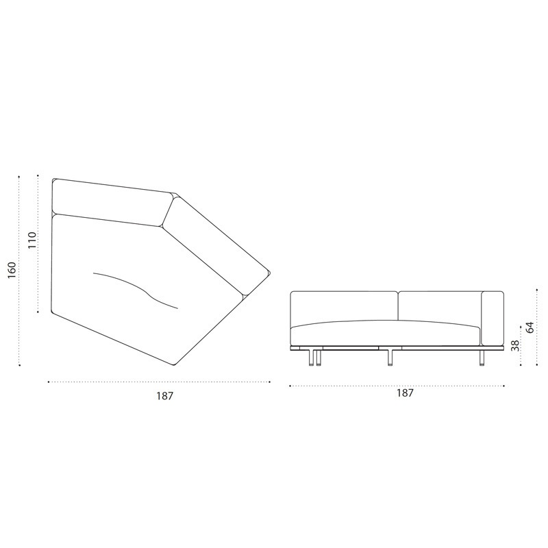 Ethimo COSTIERA XL Sofa Eckelement