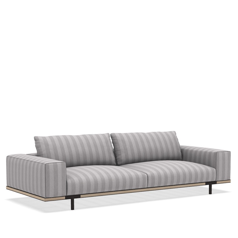 Ethimo COSTIERA XL Sofa - Alu. Carbon und Teak