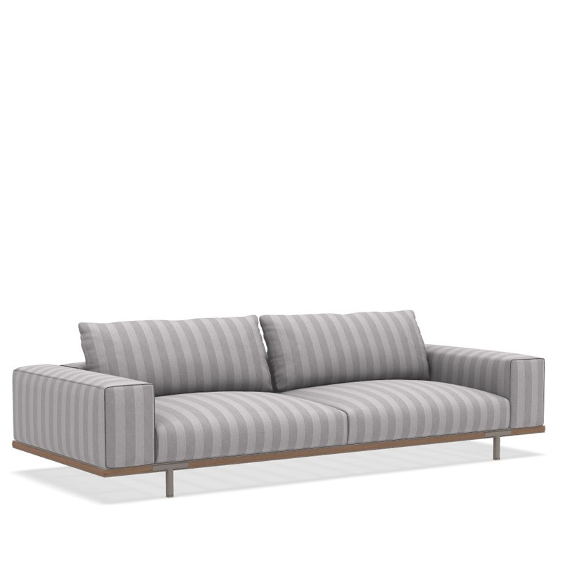 Ethimo COSTIERA XL Sofa - Alu. Silver und Accoya