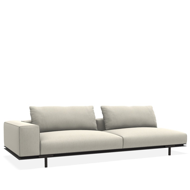 Ethimo COSTIERA XL Sofa-Endelement Rechts - Alu. Carbone