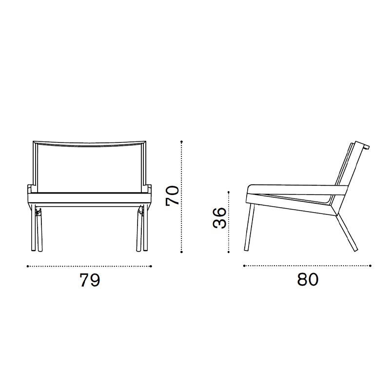 Ethimo ALLAPERTO Lounge Sessel