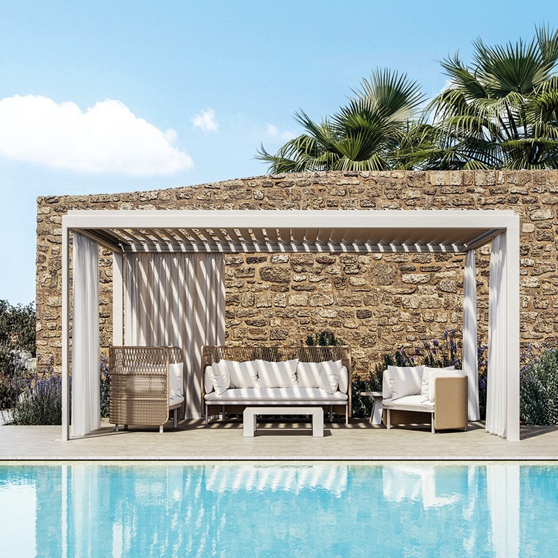 Ethimo EIVISSA Climate Pavillon 375 x 375 ohne Fußboden